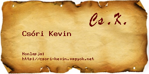 Csóri Kevin névjegykártya